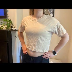 Beige Crop Top